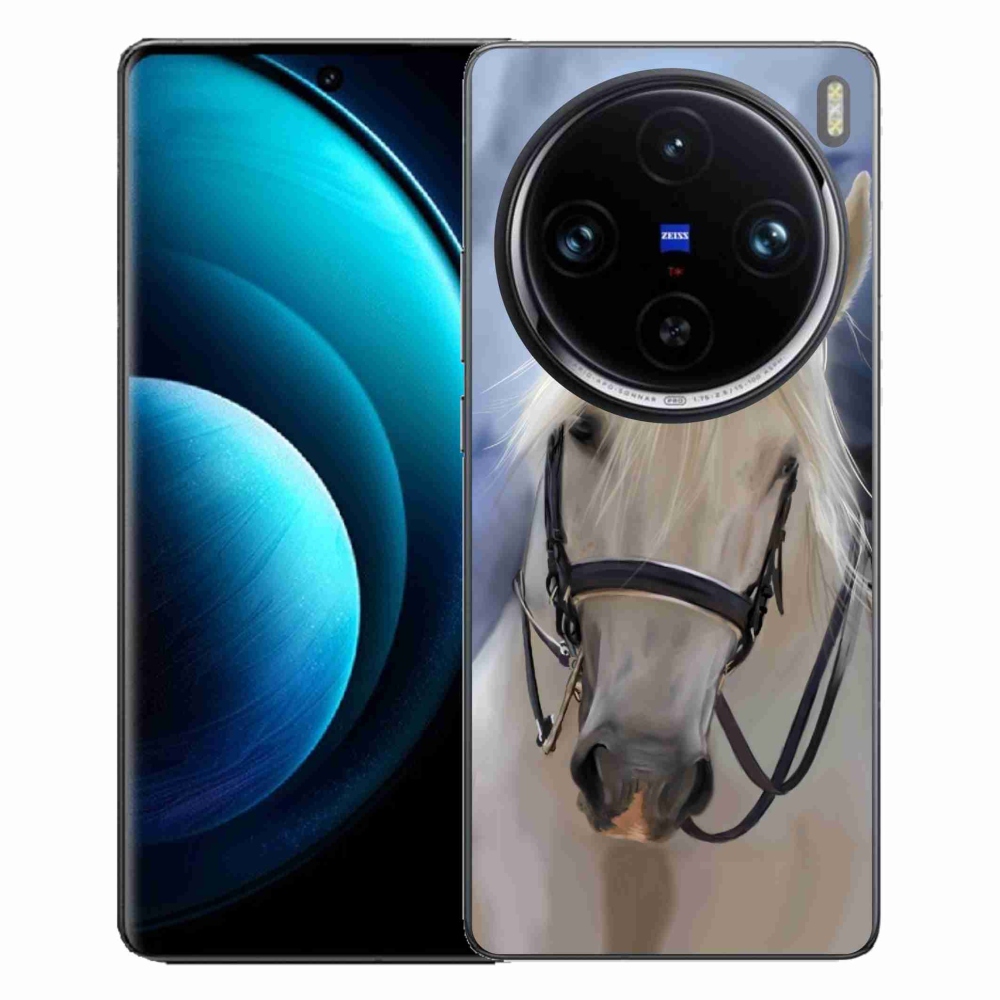 Gelový kryt mmCase na Vivo X100 Pro 5G - bílý kůň