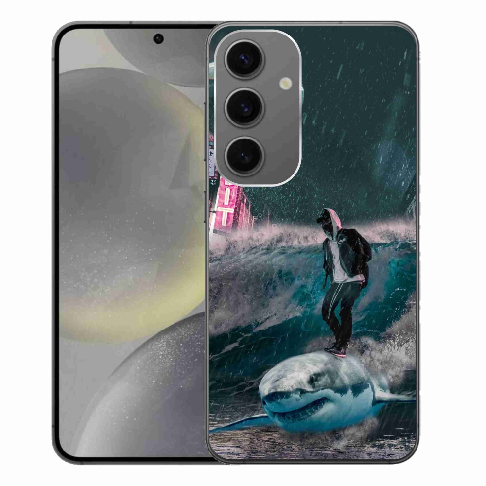 Gelový kryt mmCase na Samsung Galaxy S24+ - žralok