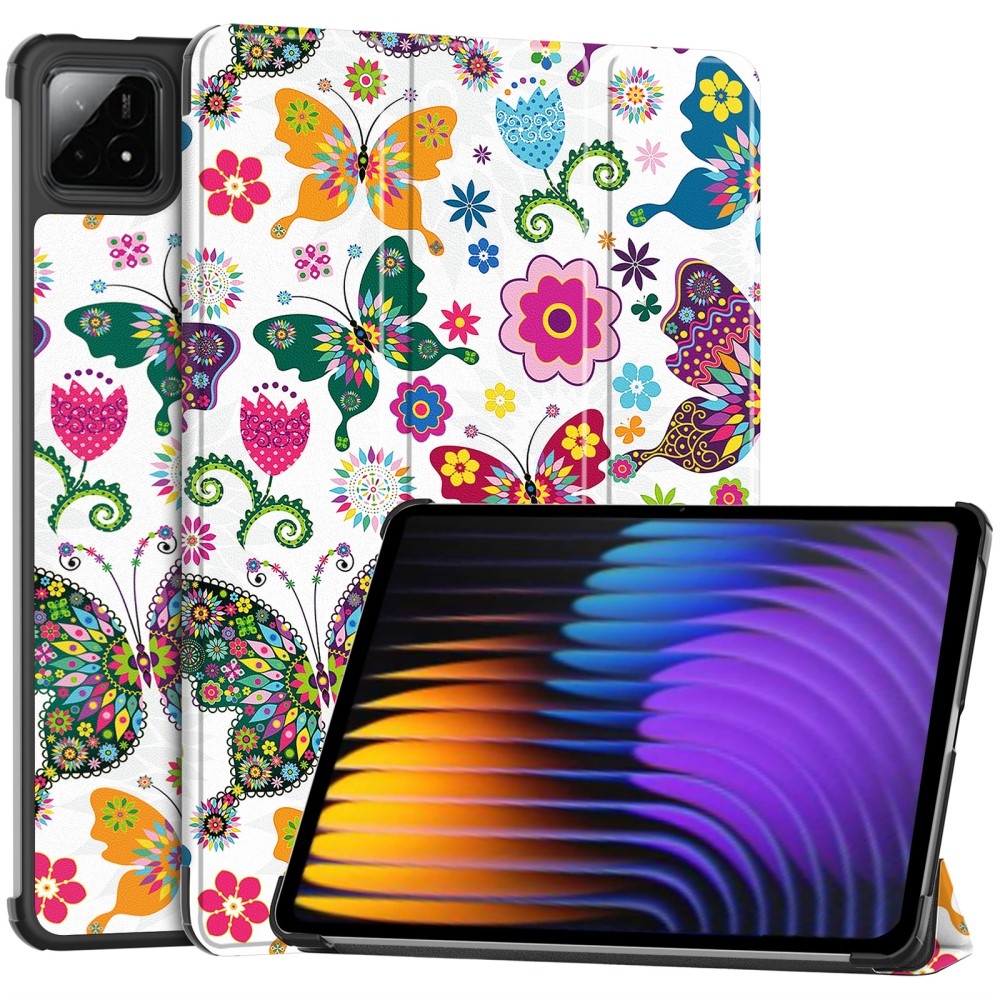 Patty chytré polohovací pouzdro na tablet Xiaomi Pad 7/7 Pro - motýli