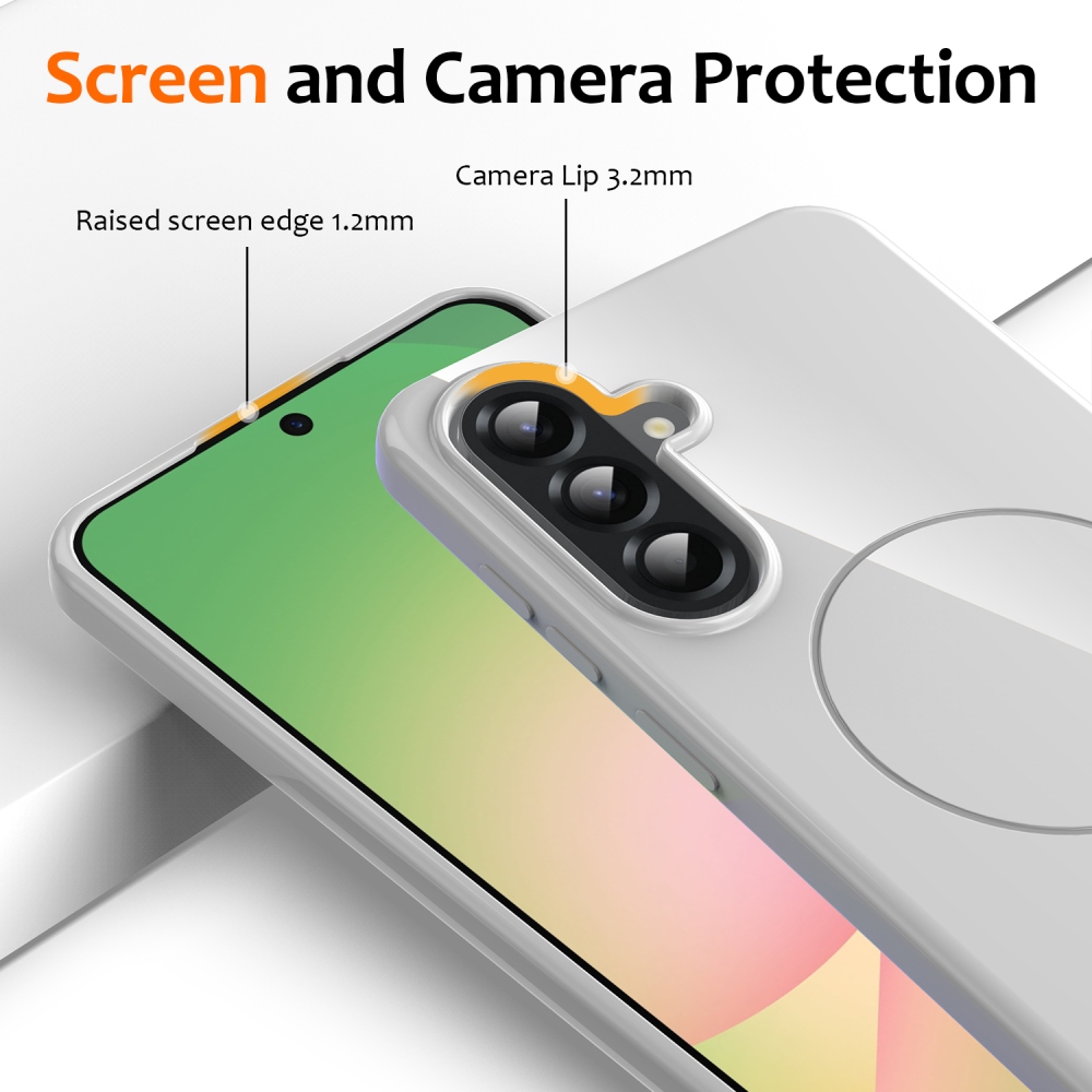 Carry gelový obal s MagSafe na Samsung Galaxy A17 5G - bílý
