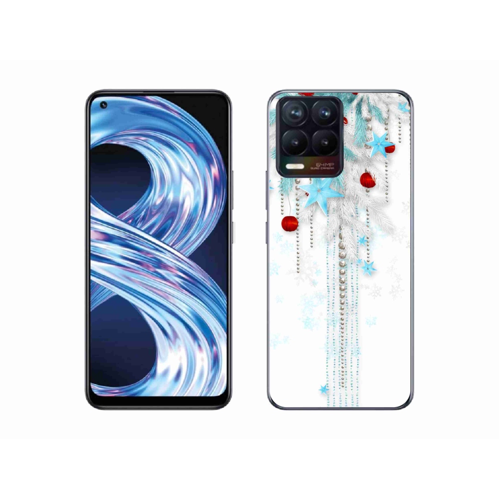 Gelový kryt mmCase na Realme 8 Pro - vánoční ozdoby
