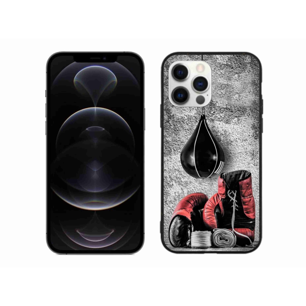 Gelový kryt mmCase na iPhone 12 Pro Max - boxovací pytel a rukavice