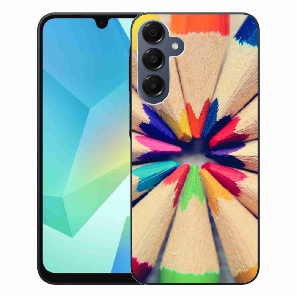 Gelový kryt mmCase na Samsung Galaxy A16 4G/5G - pastelky 