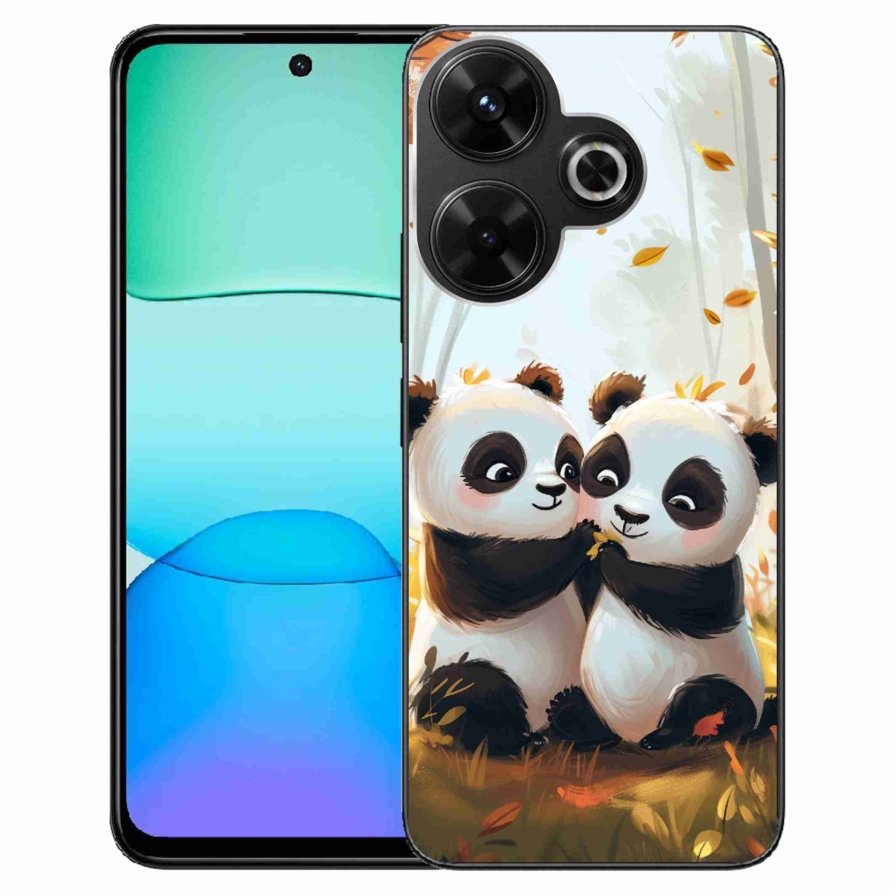 Gelový kryt mmCase na Xiaomi Redmi 13 4G/Poco M6 4G - pandy
