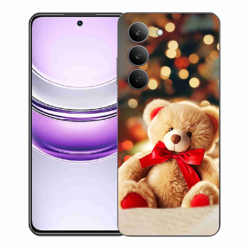 Gelový kryt mmCase na Realme 14x 5G - plyšový medvídek