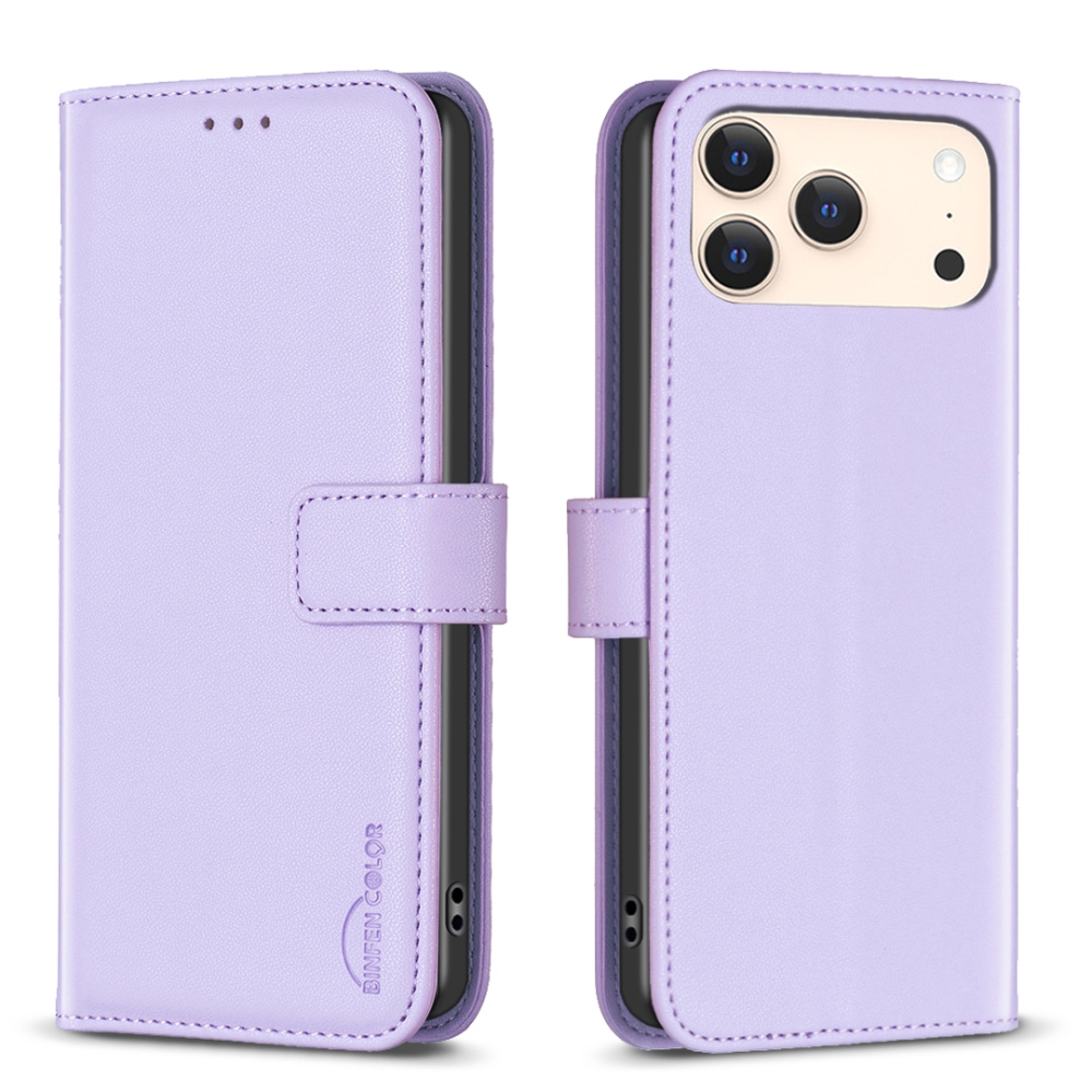 BNF knížkové pouzdro na iPhone 17 Pro Max - světlefialové