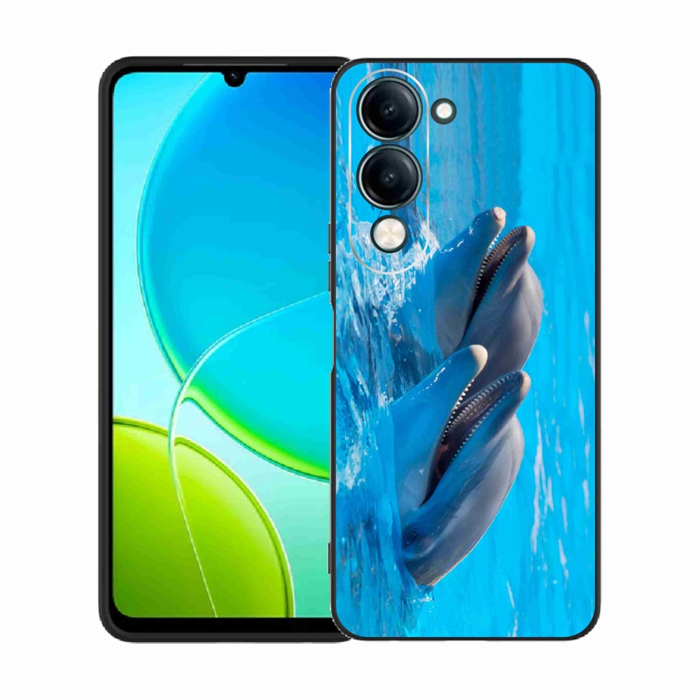 Gelový kryt mmCase na Vivo Y29s 5G - delfíni