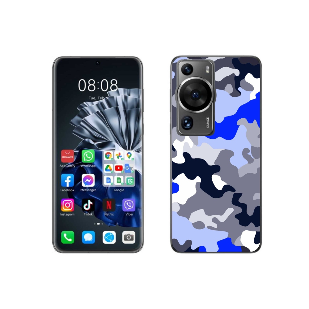 Gelový kryt mmCase na Huawei P60 Pro - maskáčový vzor 8