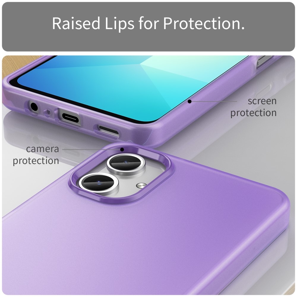 Candys matný gelový obal na Samsung Galaxy A06 4G - fialový