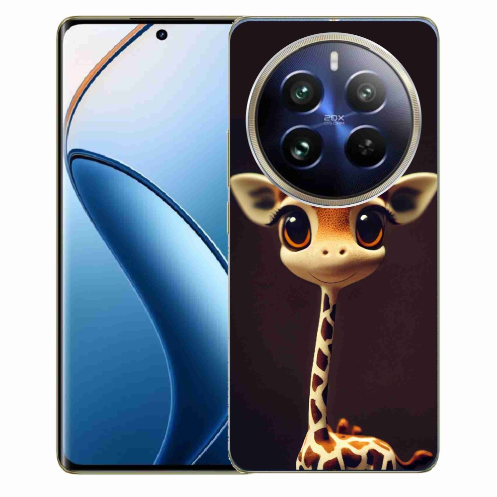 Gelový kryt mmCase na Realme 12 Pro 5G/12 Pro+ 5G - malá žirafa