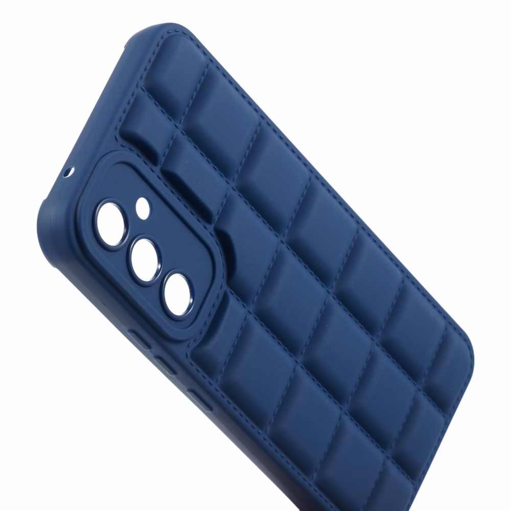 Grid odolný gelový obal na Samsung Galaxy A24 - modrý