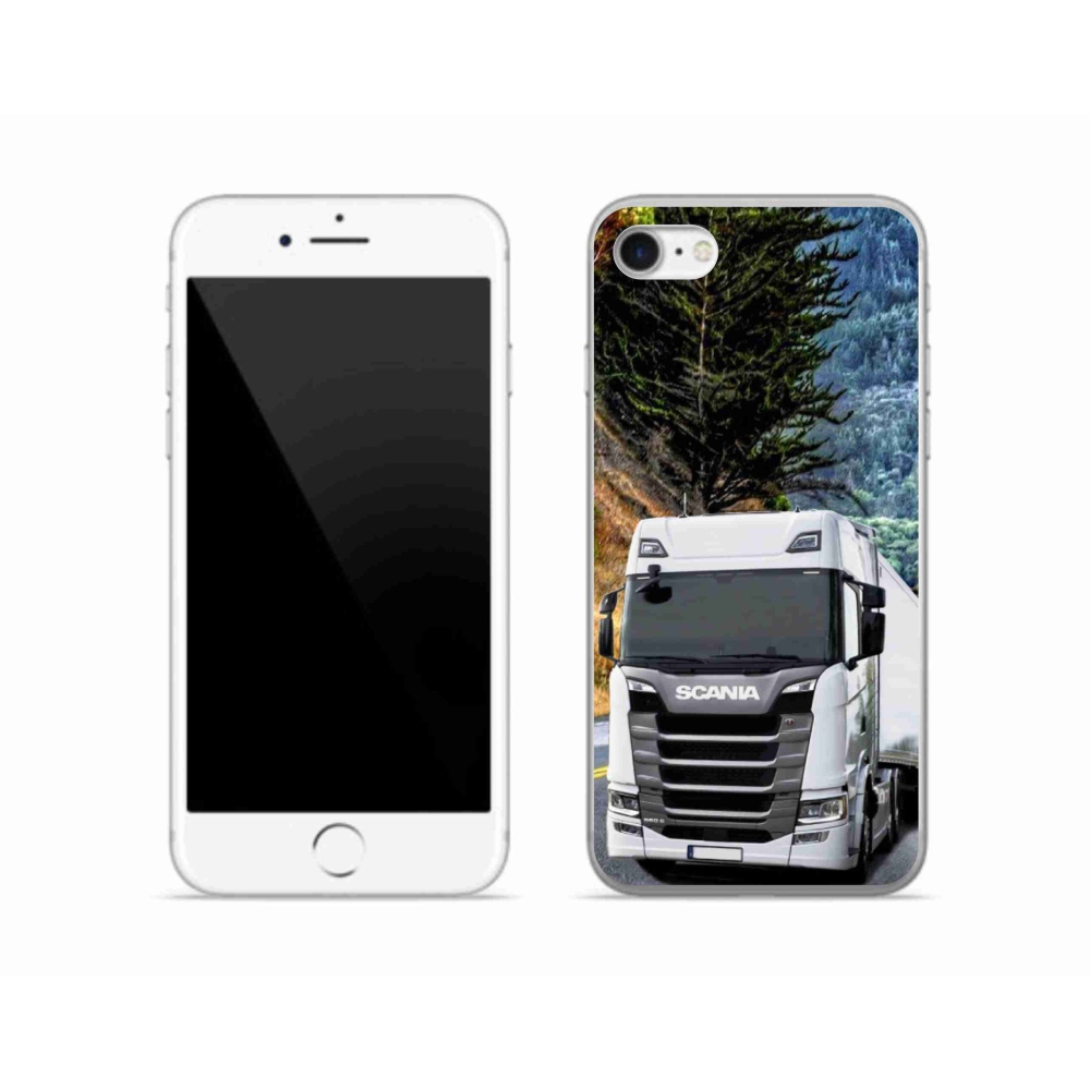 Gelový kryt mmCase na iPhone SE (2020) - kamion 1