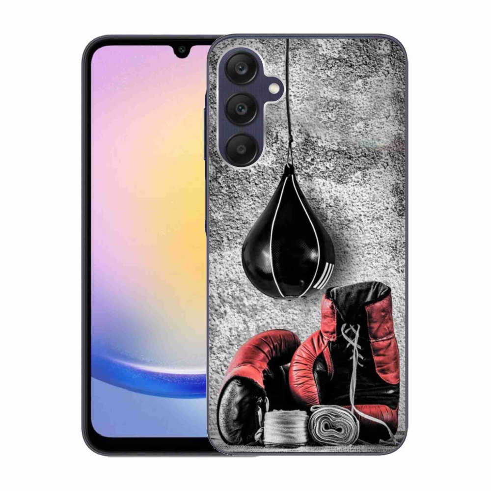 Gelový kryt mmCase na Samsung Galaxy A25 5G - boxovací pytel a rukavice