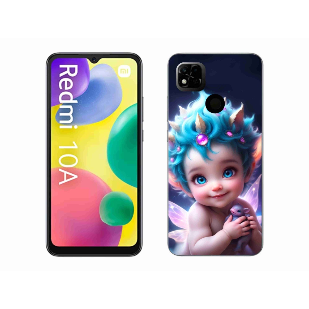 Gelový kryt mmCase na Xiaomi Redmi 10A - dítě s motýlími křídly
