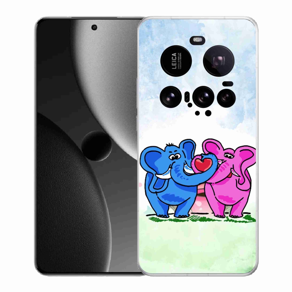 Gelový kryt mmCase na Xiaomi 15 Ultra - zamilovaní sloni