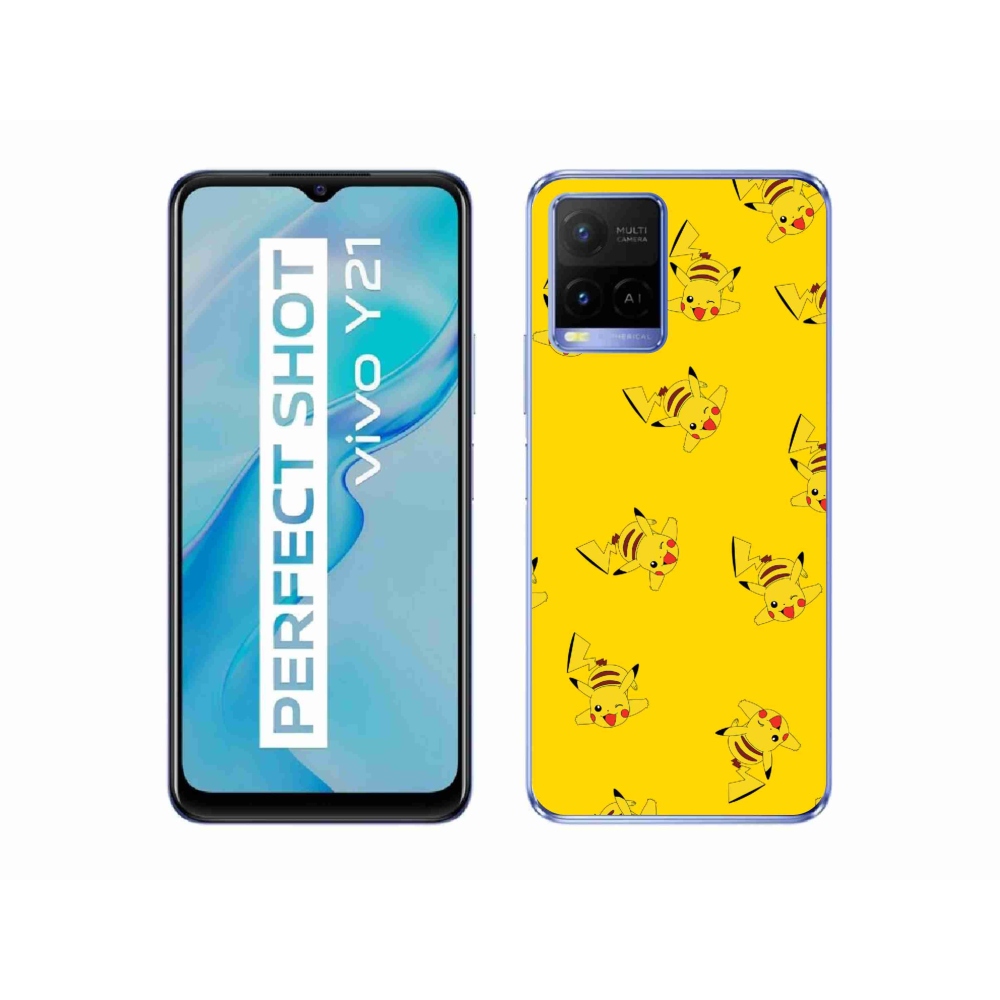 Gelový kryt mmCase na Vivo Y21/Y21s/Y33s - pikachu