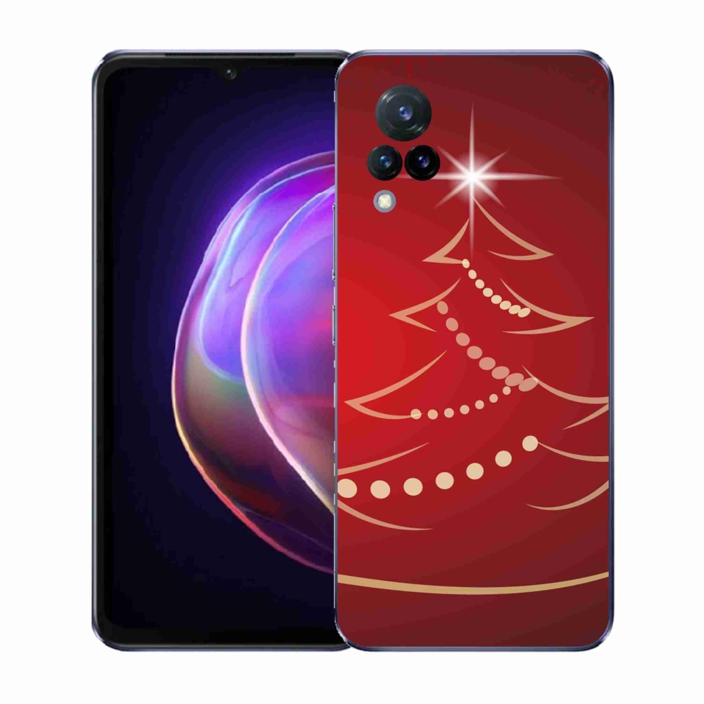 Gelový kryt mmCase na Vivo V21 4G/5G - kreslený vánoční stromek
