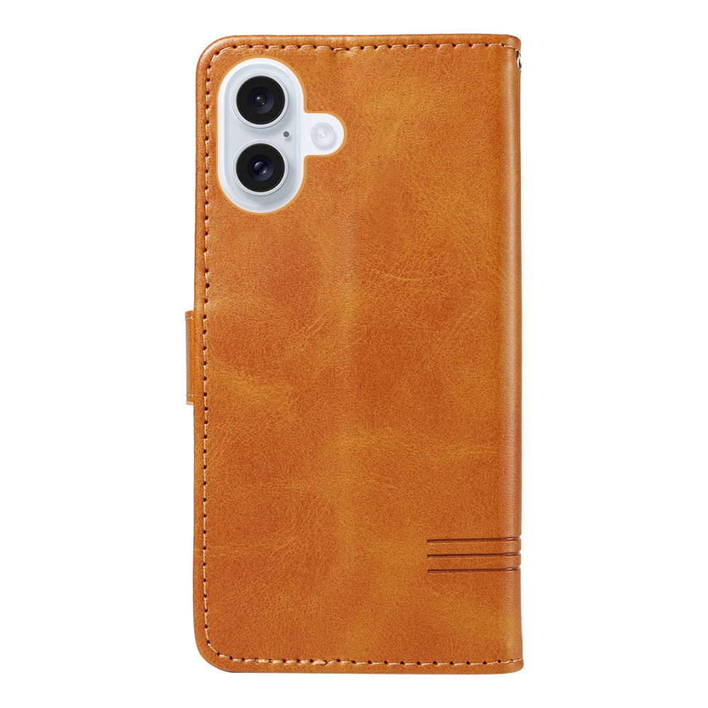 T-Shape knížkové pouzdro na iPhone 17 - hnědé