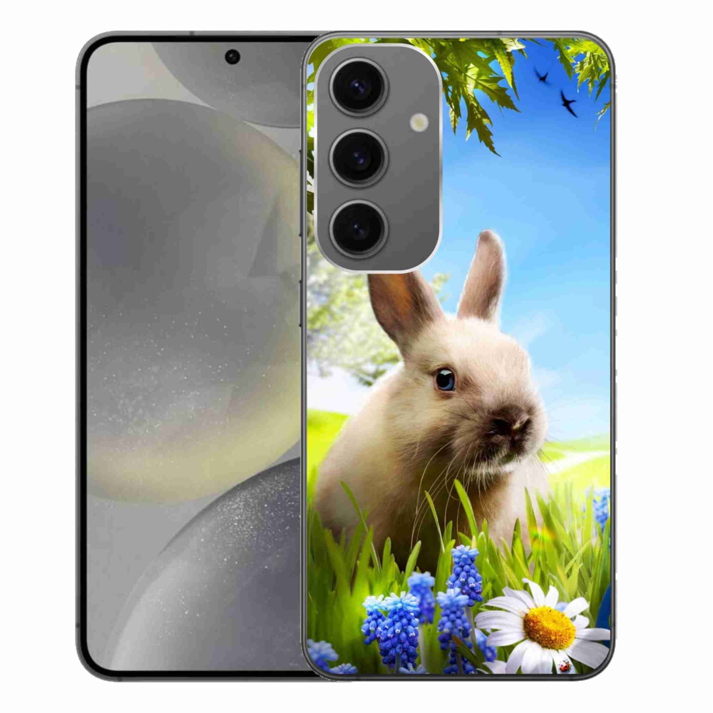 Gelový kryt mmCase na Samsung Galaxy S24+ - zajíček