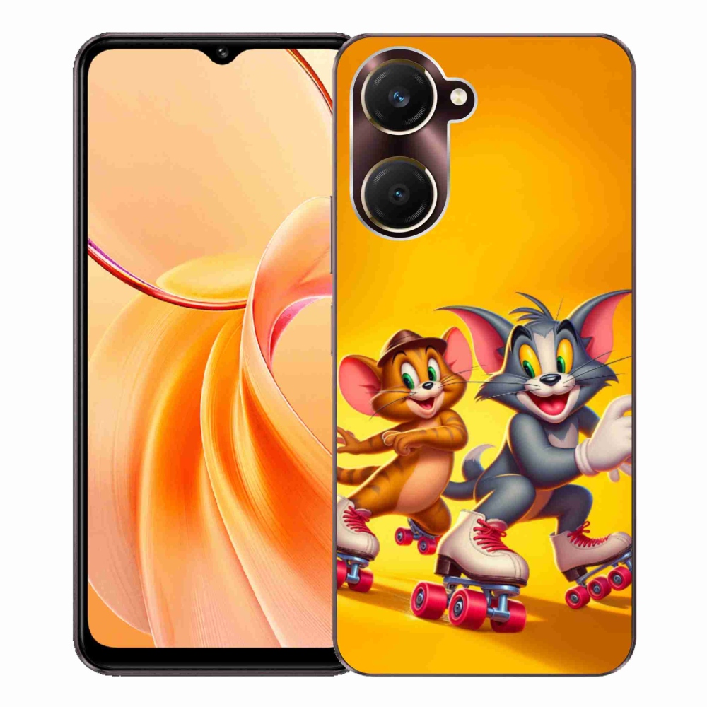 Gelový kryt mmCase na Vivo Y28s 5G - tom a jerry