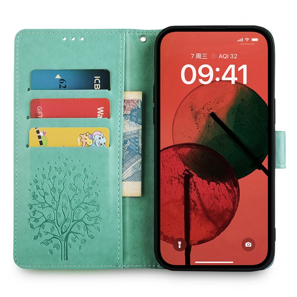 Tree knížkové pouzdro na Huawei Pura 70 - modrozelené