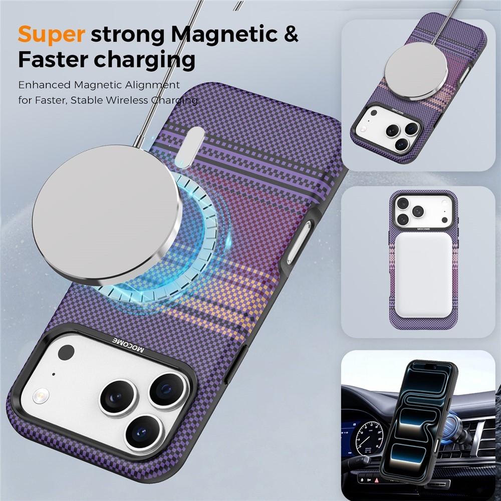 Rainbow odolný kryt s MagSafe na iPhone 18 Pro Max - fialový