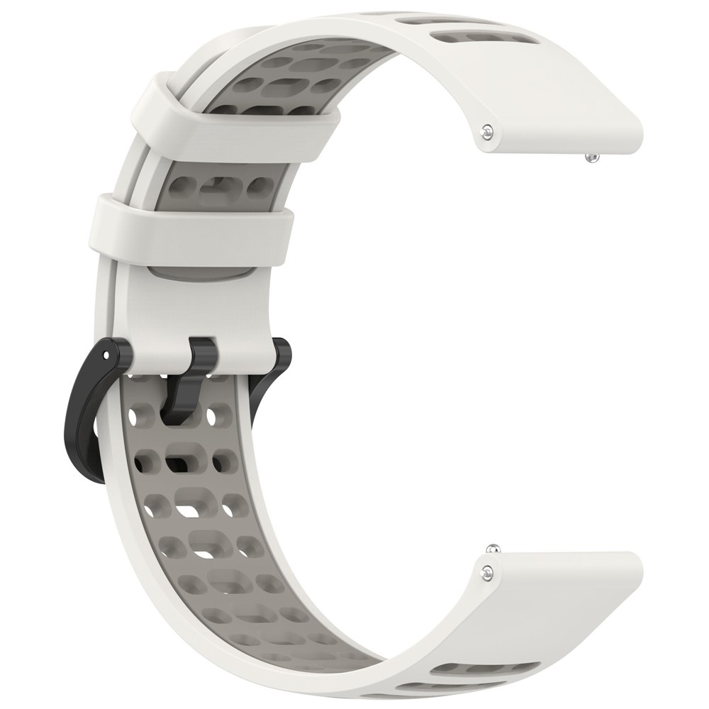 Rang silikonový řemínek 22mm na Xiaomi Watch S4 47mm - bílý/šedý