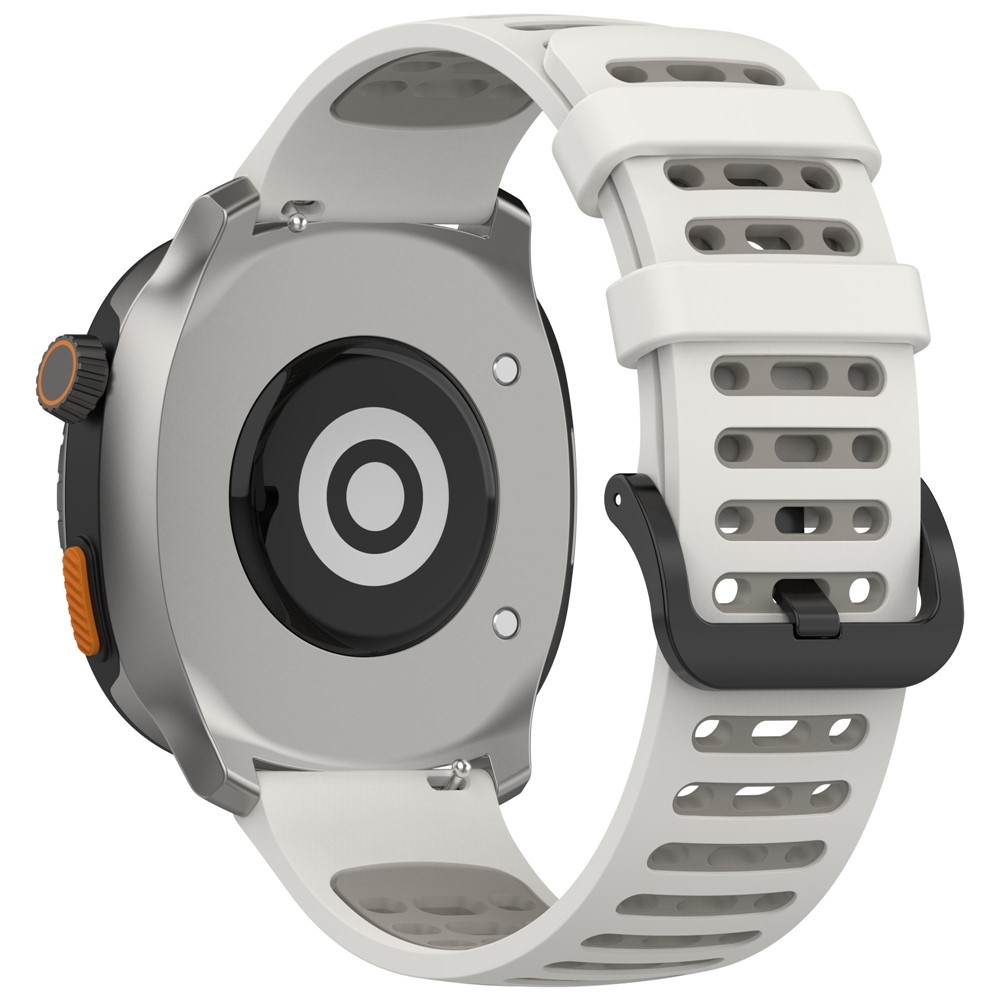 Rang silikonový řemínek 22mm na Xiaomi Watch S4 47mm - bílý/šedý