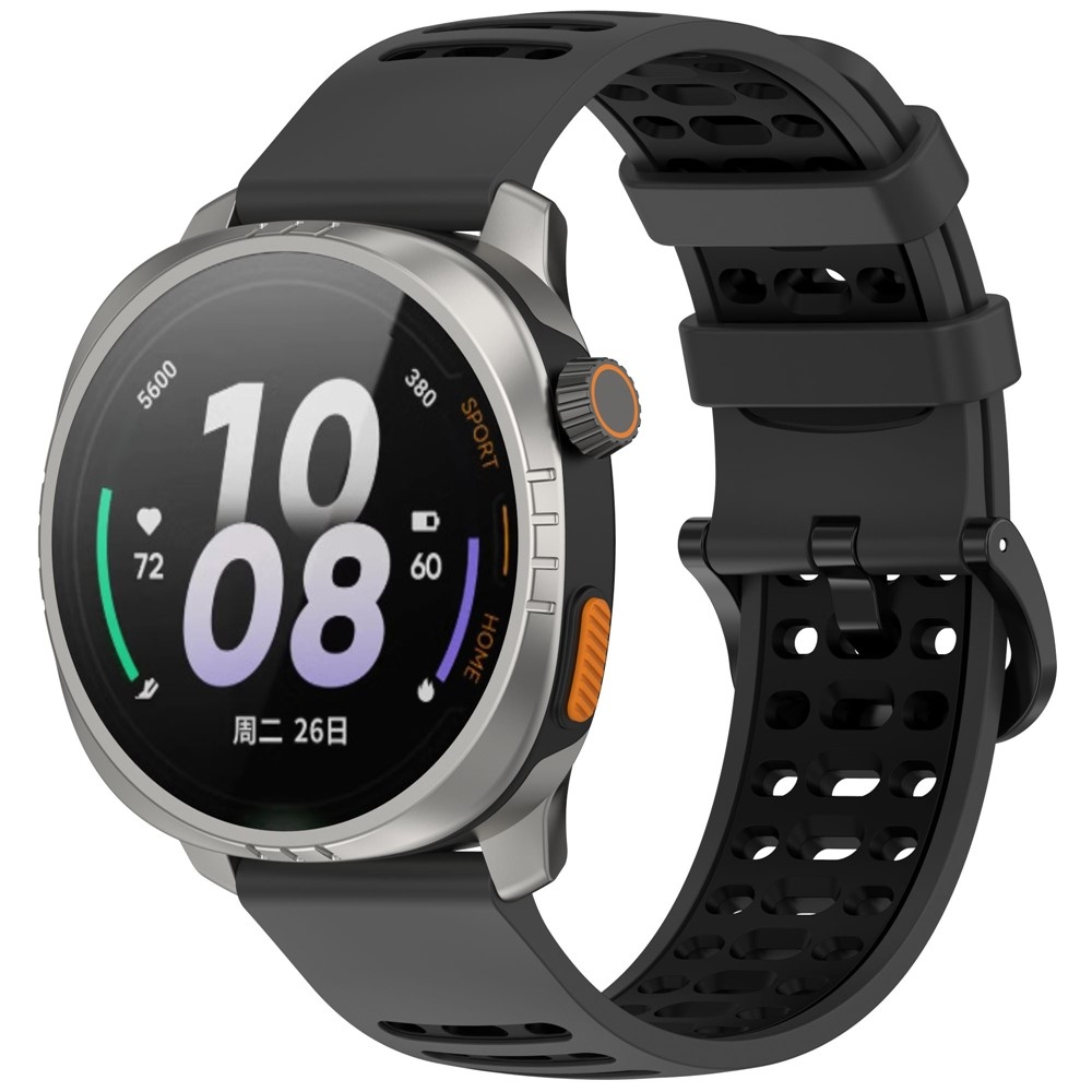 Rang silikonový řemínek 22mm na Xiaomi Watch S4 47mm - šedý/černý