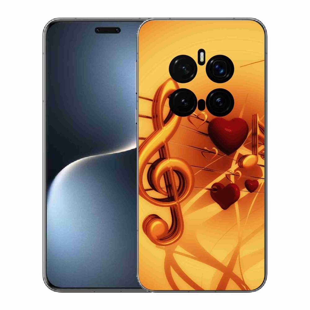 Gelový kryt mmCase na Honor Magic 7 Pro 5G - noty