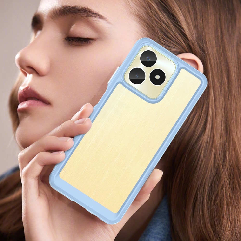 Gelový obal s pevnými zády na Realme C51/C53 - modrý