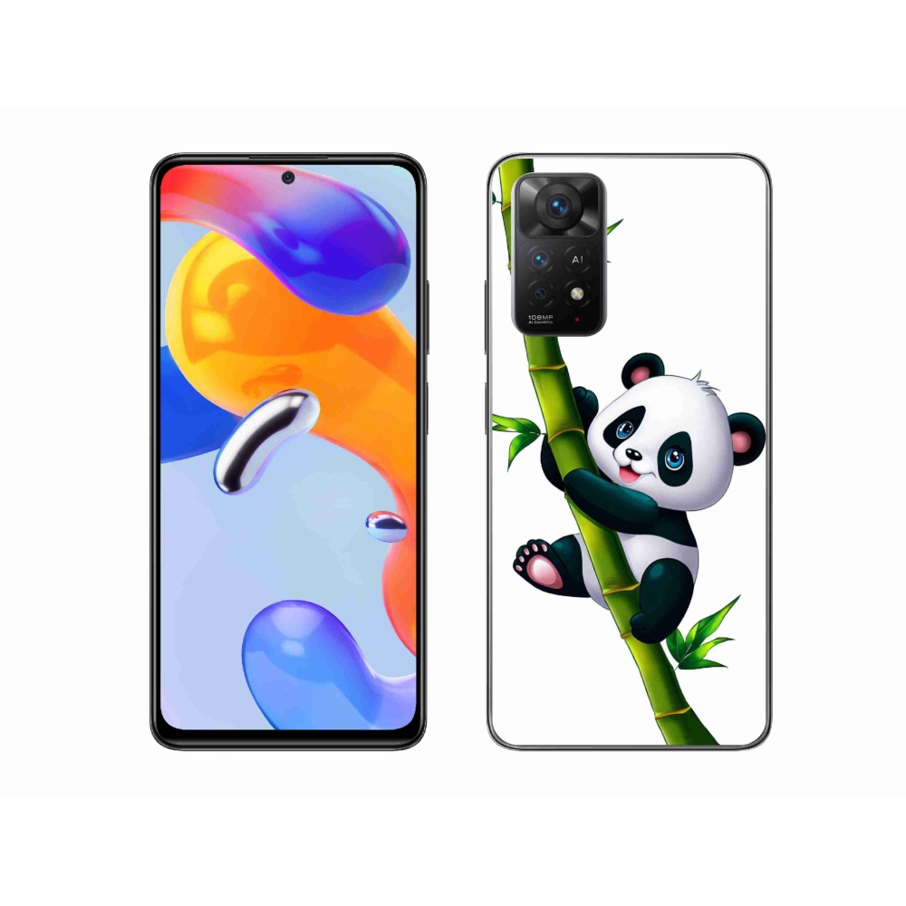 Gelový kryt mmCase na Xiaomi Redmi Note 11 Pro 4G/5G - panda na bambusu