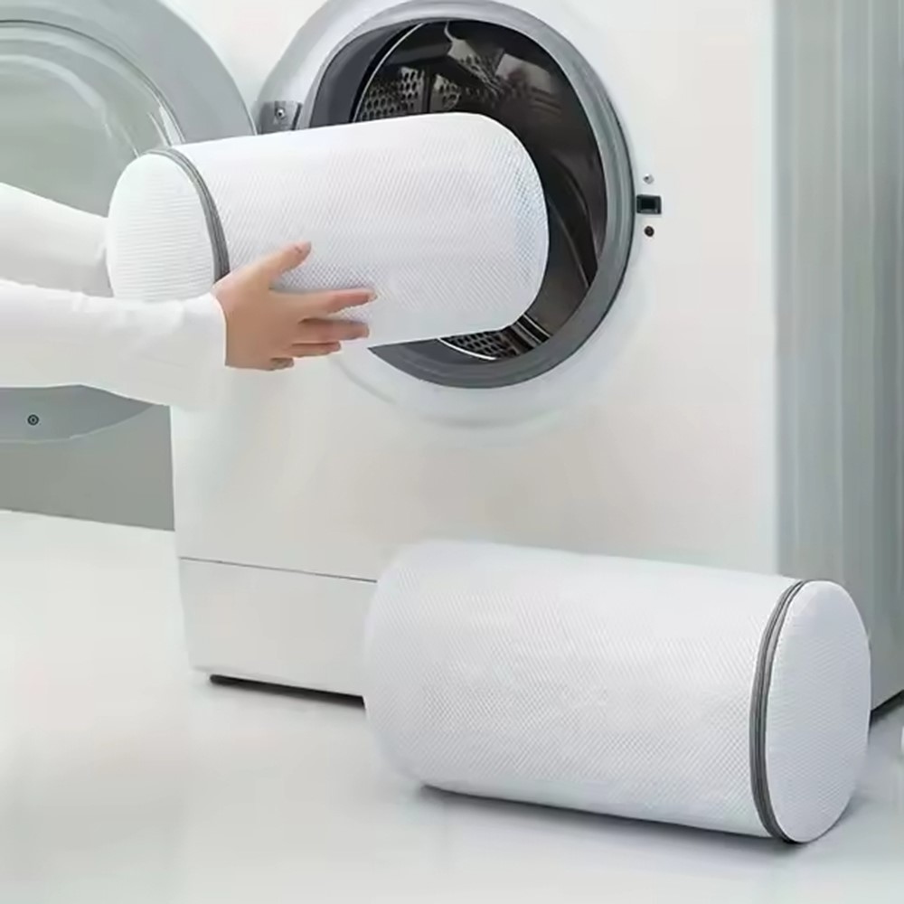 Síťovaný prací vak na obuv se zipem - velikost L