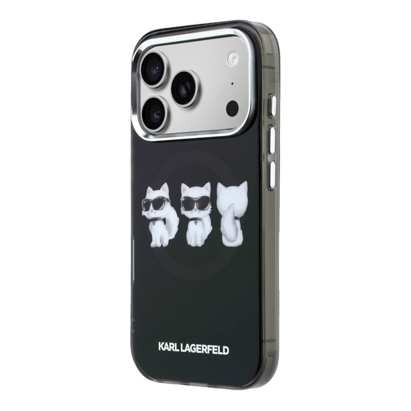 Karl Lagerfeld IML Choupette Trio Watercolor MagSafe Zadní Kryt pro iPhone 17 Pro Max
