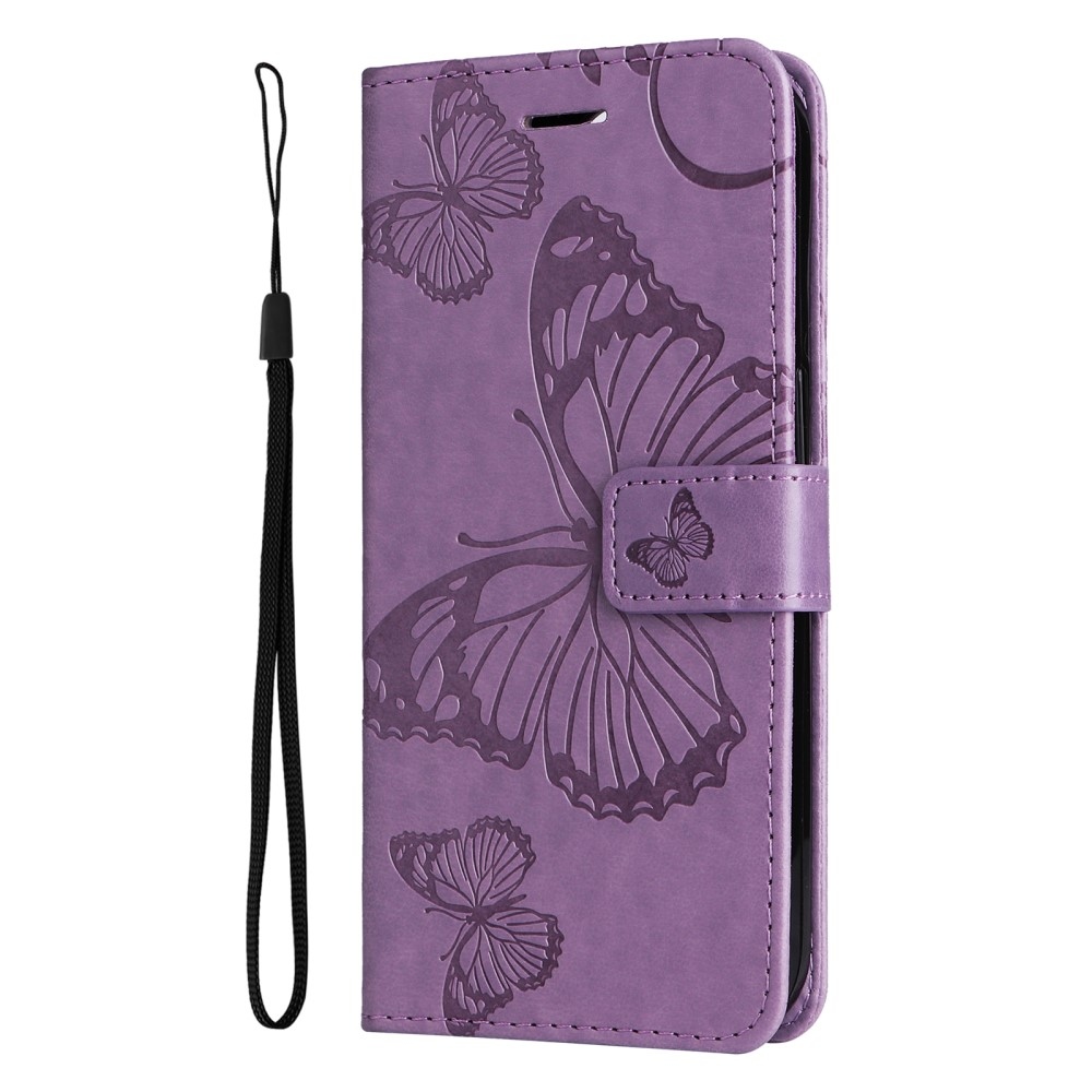 Big Butterfly knížkové pouzdro na Samsung Galaxy A16 4G/5G/A26 5G - fialové