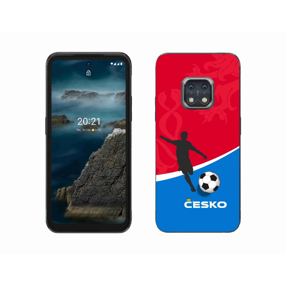 Gelový kryt mmCase na Nokia XR20 - fotbal Česko