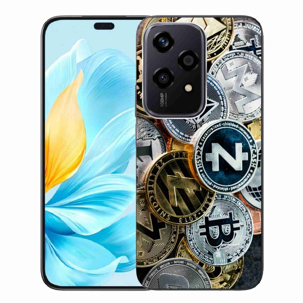 Gelový kryt mmCase na Honor 200 Lite 5G - kryptoměny