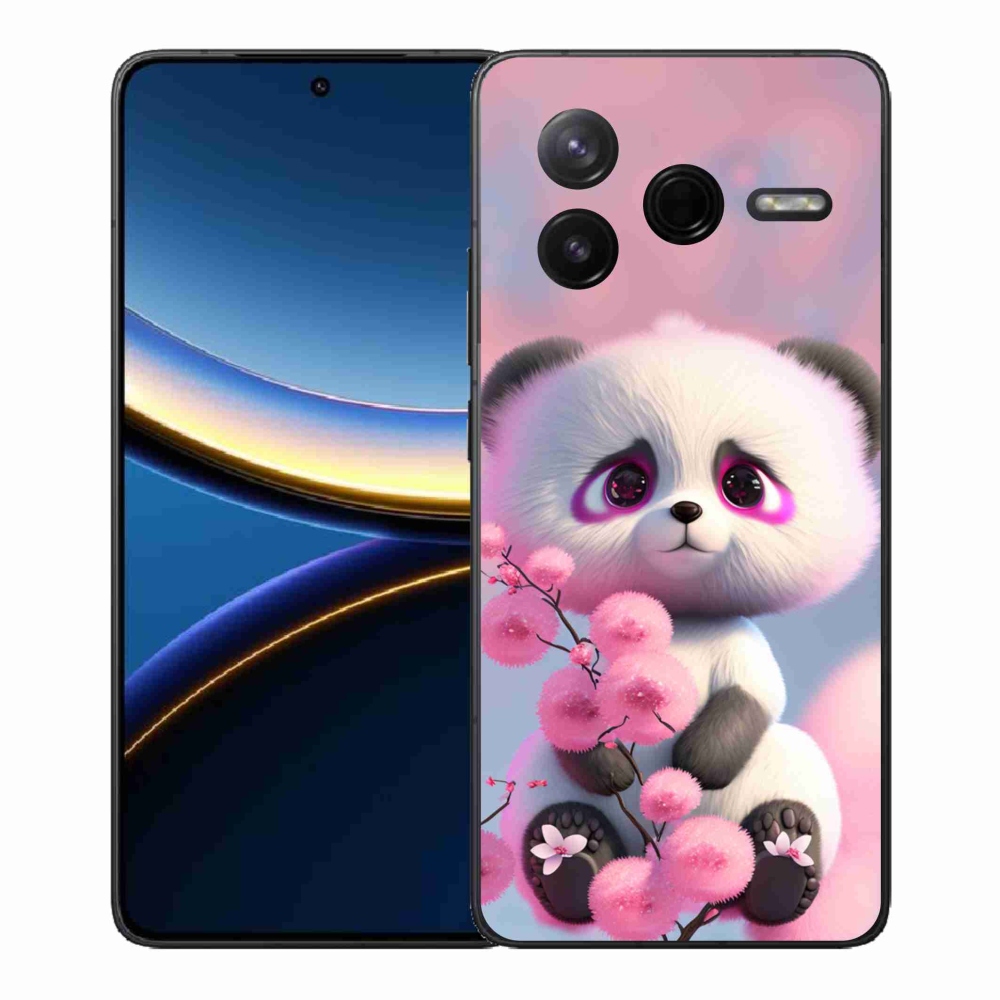 Gelový kryt mmCase na Xiaomi Poco F7 Pro - roztomilá panda 1