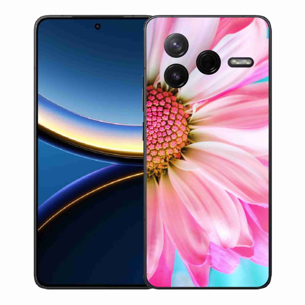 Gelový kryt mmCase na Xiaomi Poco F7 Pro - růžová květina
