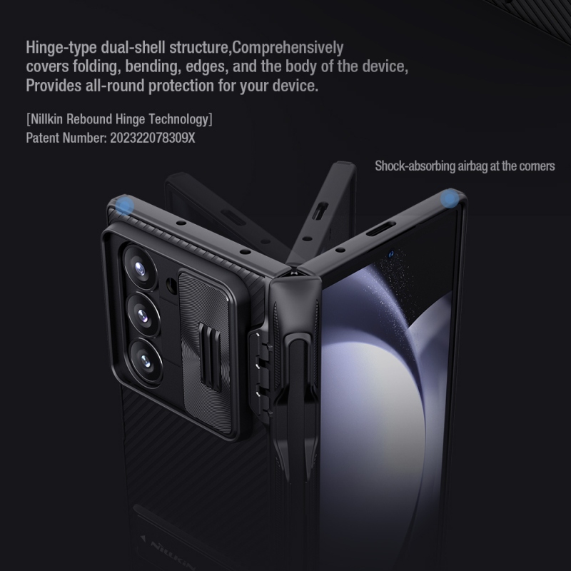 Nillkin CamShield FOLD Slot+Stand Zadní Kryt pro Samsung Galaxy Z Fold 6 Black