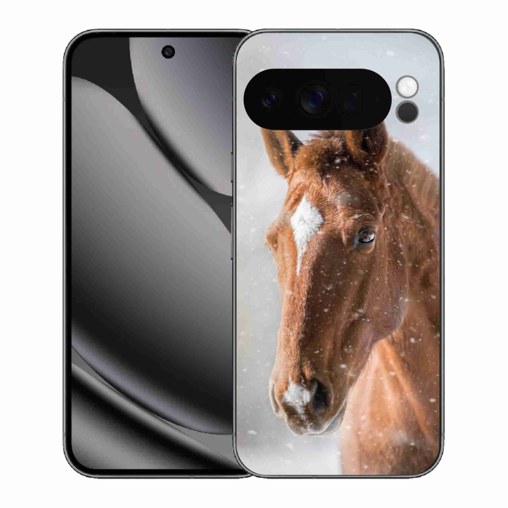 Gelový kryt mmCase na Google Pixel 10 Pro XL - hnědý kůň 2