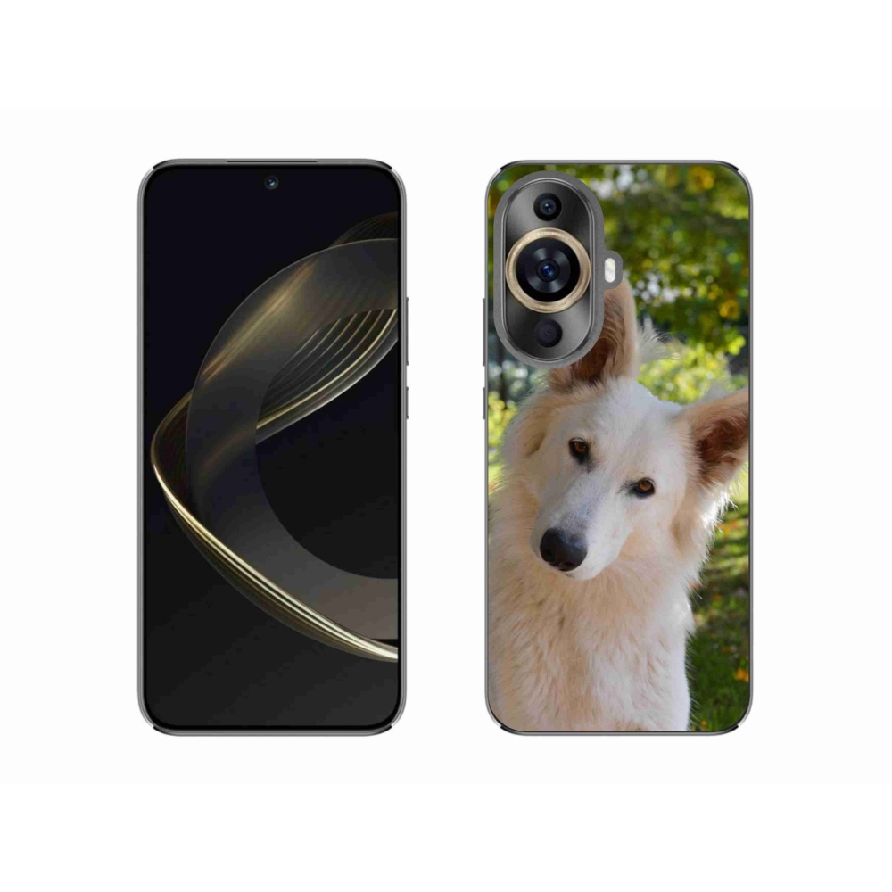 Gelový kryt mmCase na Huawei Nova 11 - bílý švýcarský ovčák 1
