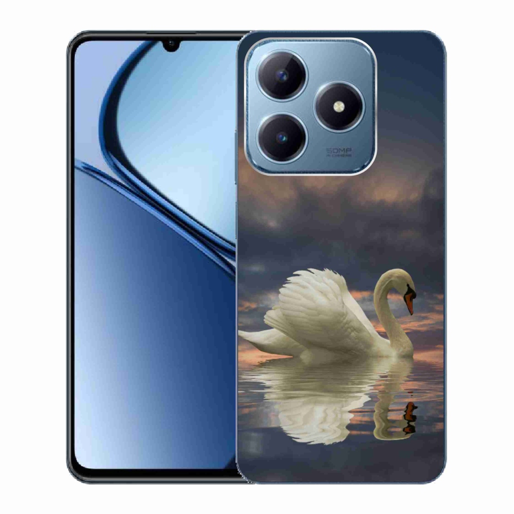 Gelový kryt mmCase na Realme C63 - labuť