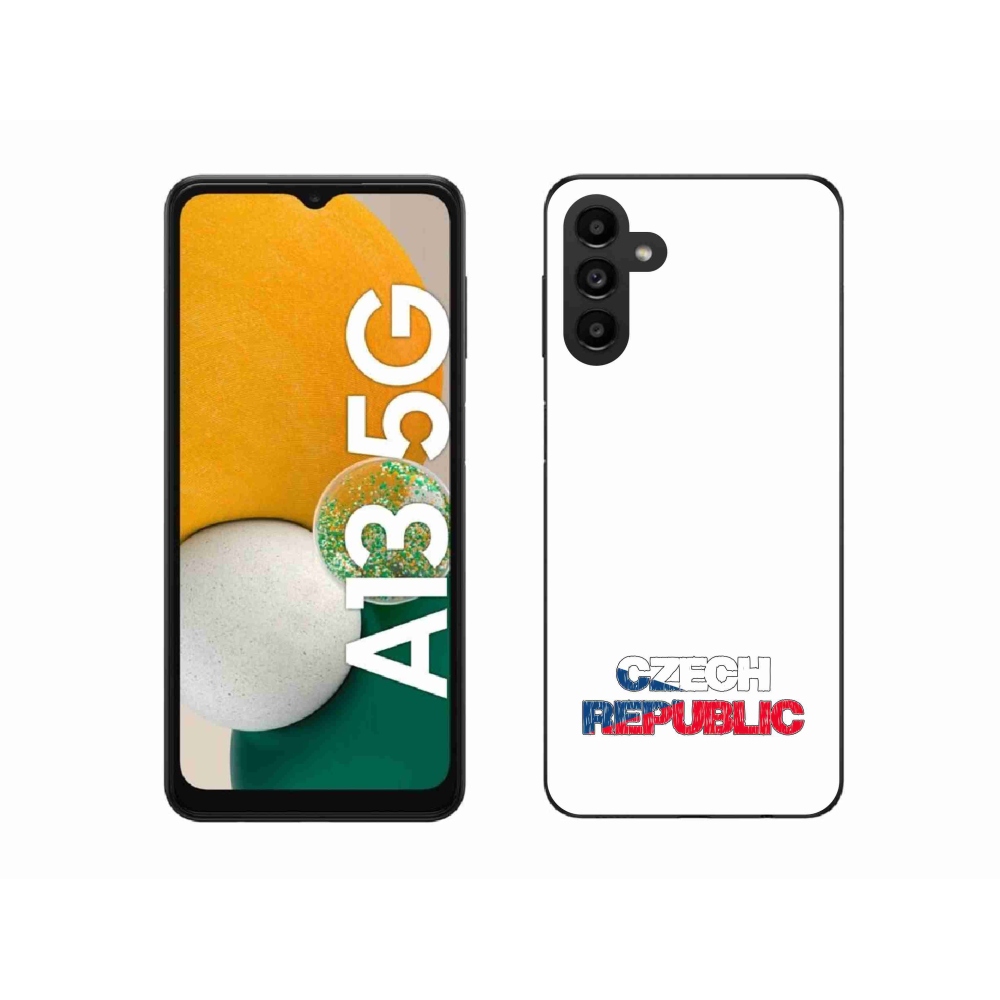Gelový kryt mmCase na Samsung Galaxy A13 5G - Czech Republic bílé pozadí