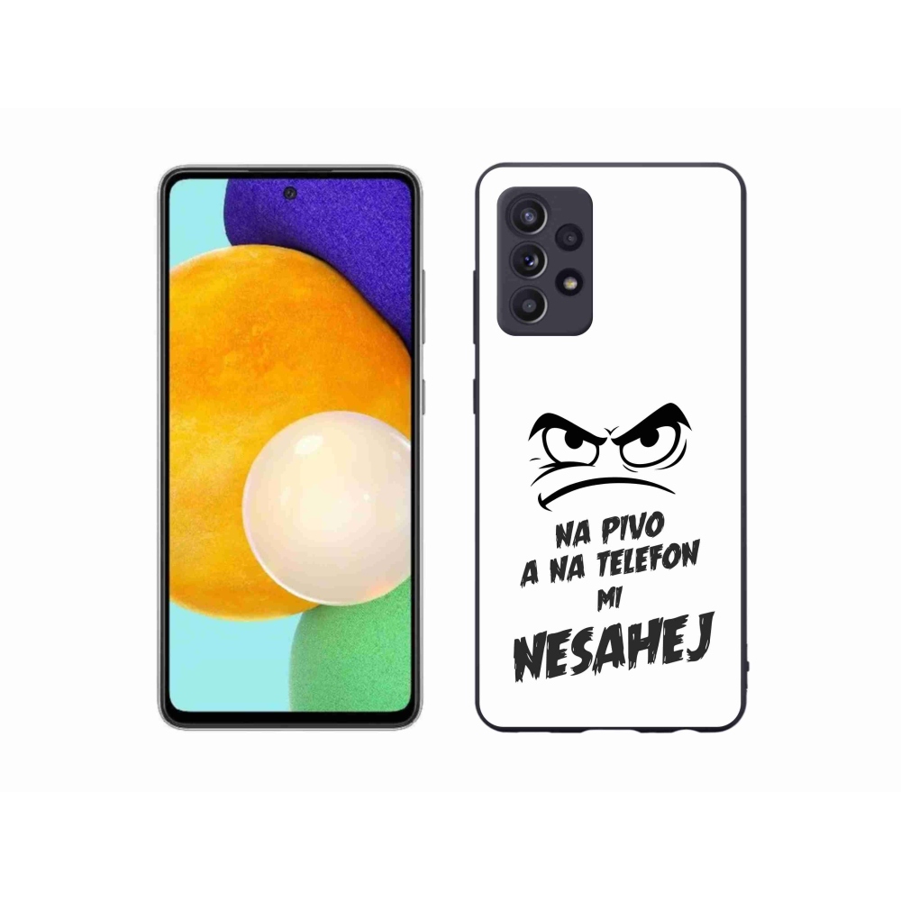 Gelový kryt mmCase na Samsung Galaxy A52/A52 5G - pivní motiv 2 bílé pozadí