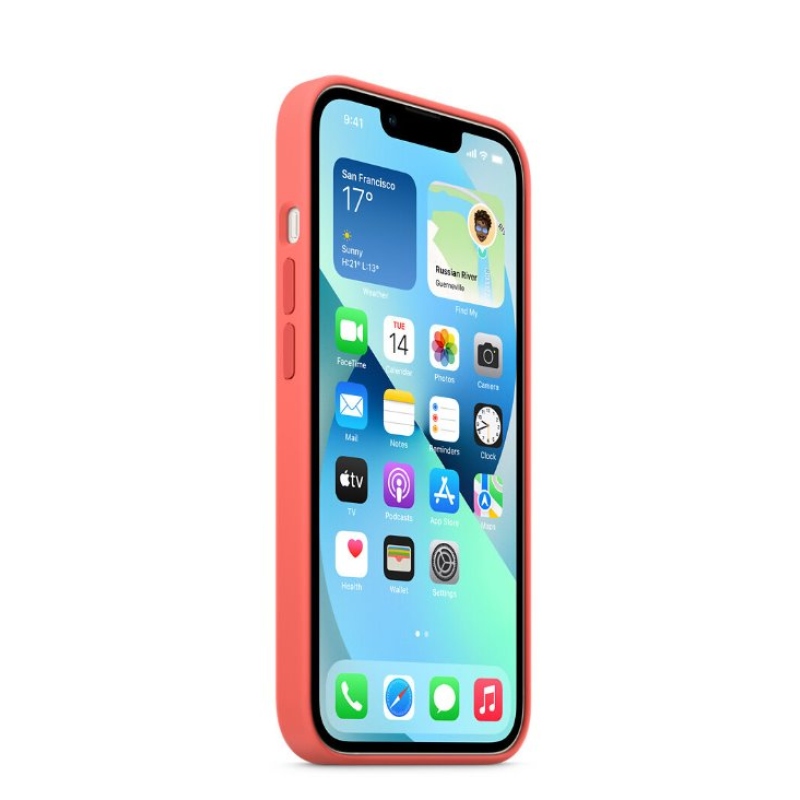 MM253ZM/A Apple Silikonový Kryt vč. Magsafe pro iPhone 13 Pink Pomelo