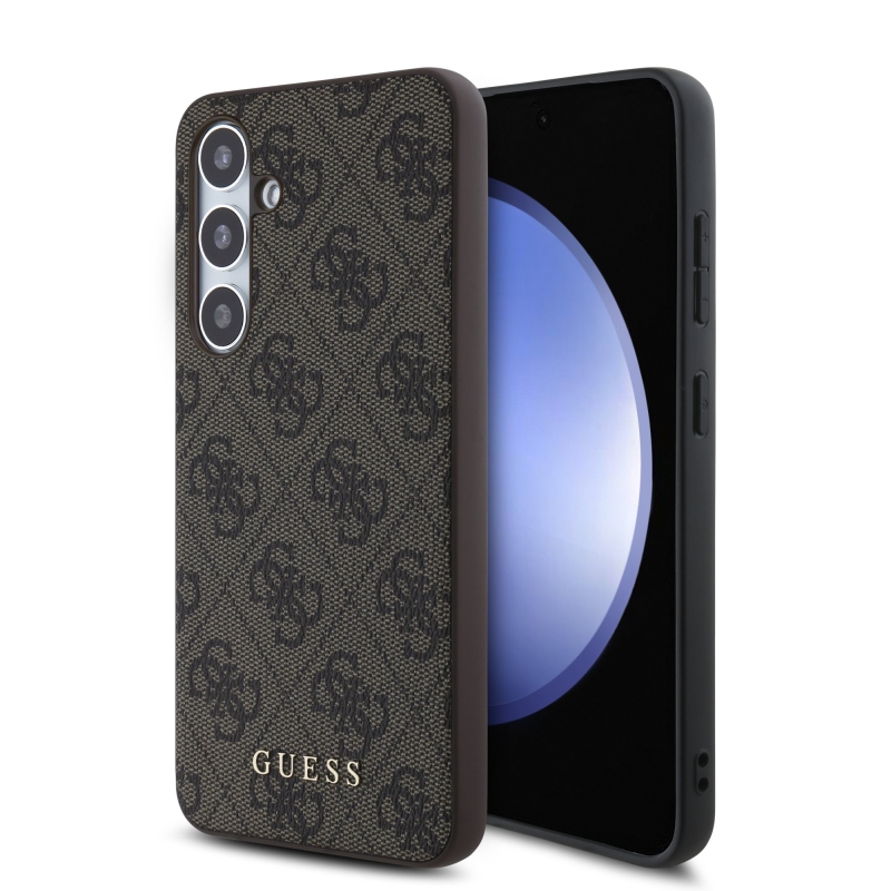 Guess 4G Zadní Kryt pro Samsung Galaxy S24 FE Brown