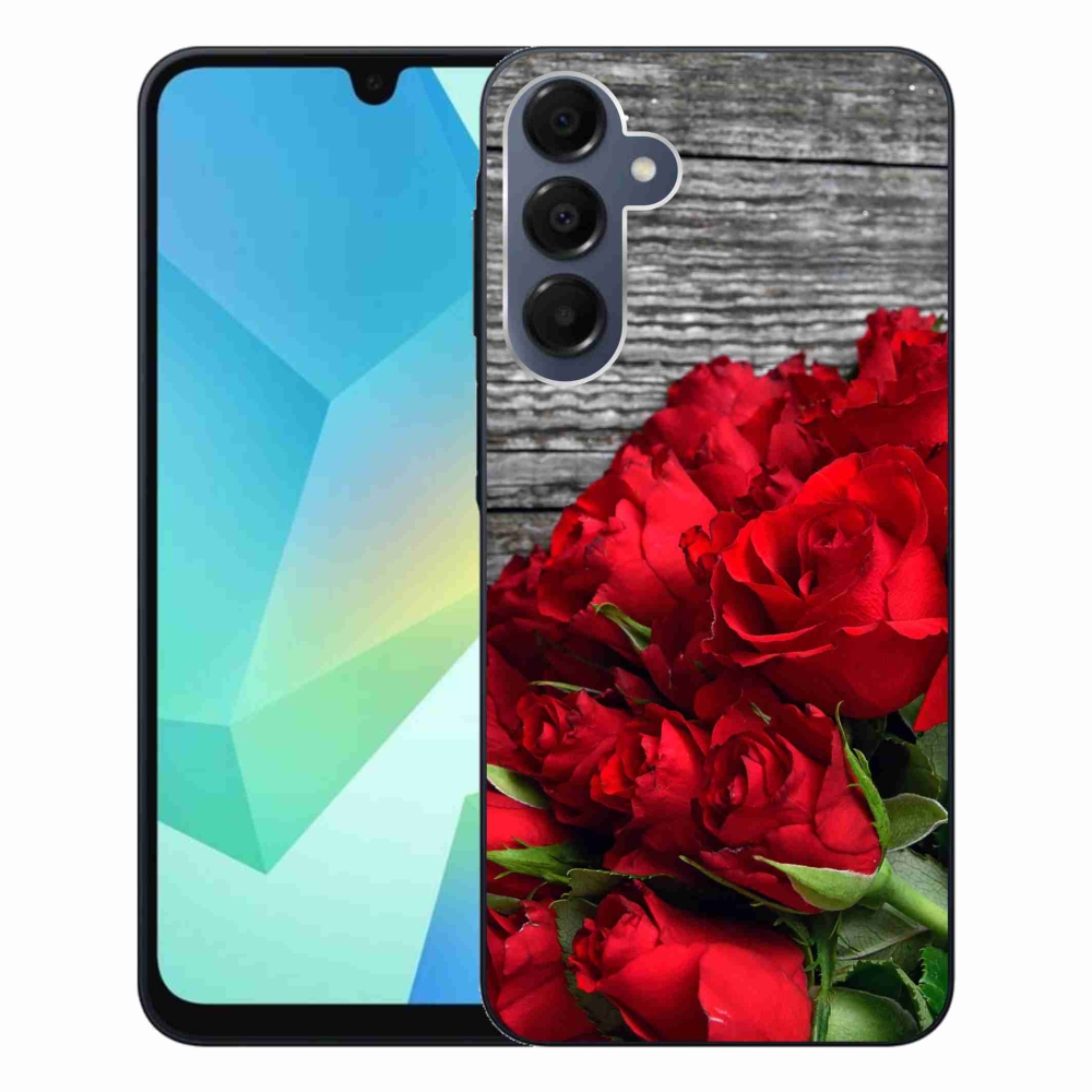 Gelový kryt mmCase na Samsung Galaxy A16 4G/5G - červené růže