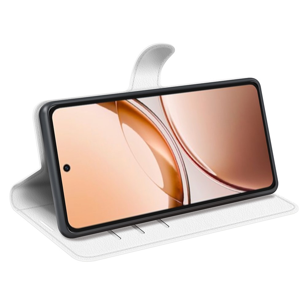 Litchi knížkové pouzdro na Vivo V50 Lite 4G/5G - bílé