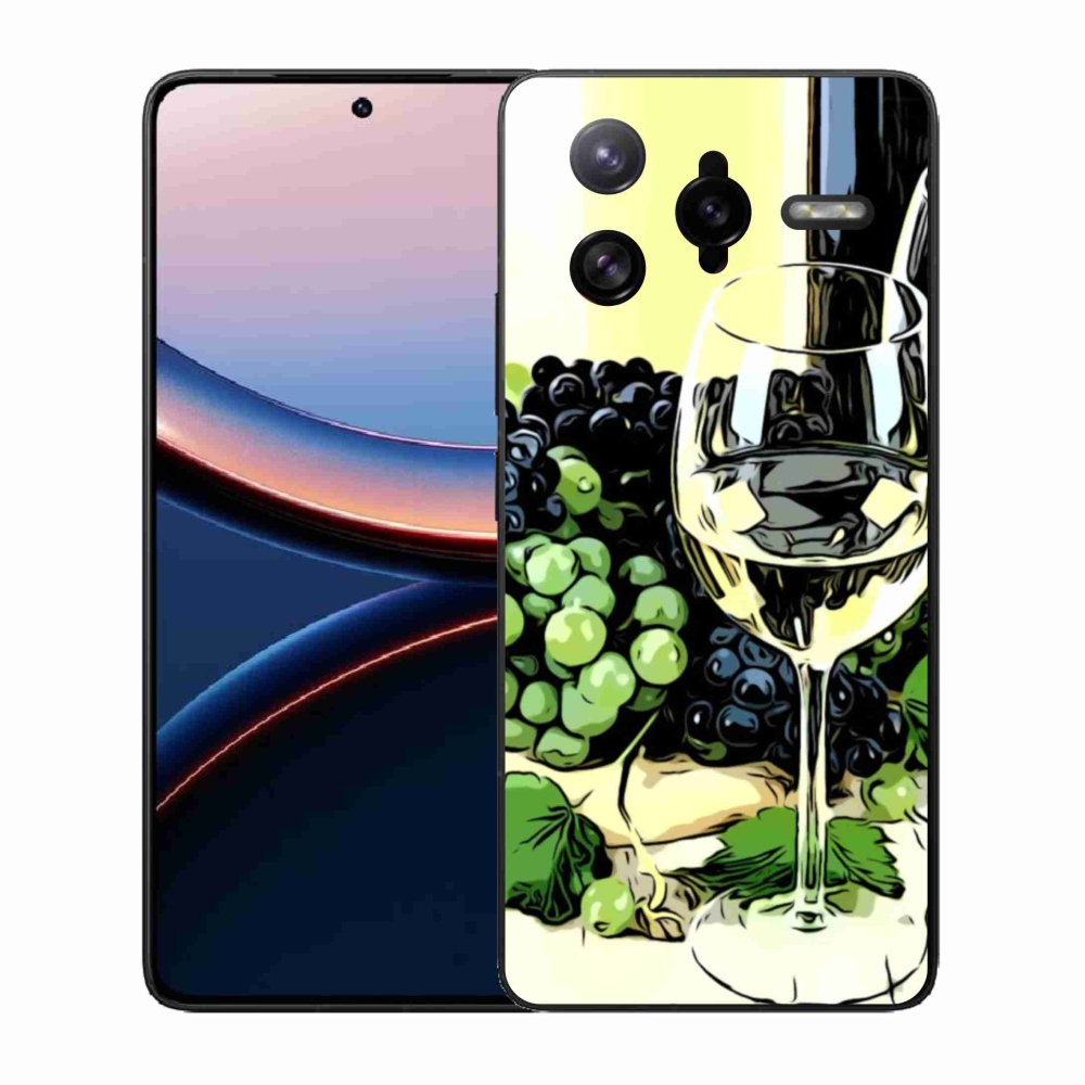 Gelový kryt mmCase na Xiaomi Poco F7 Ultra - sklenka vína